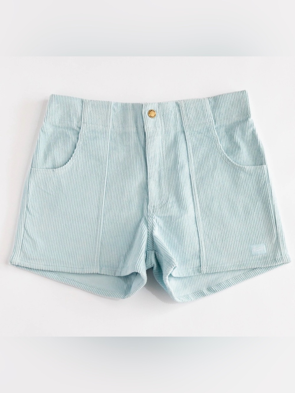 Hammies Corduroy Retro 70s Style Beach Shorts powder blue